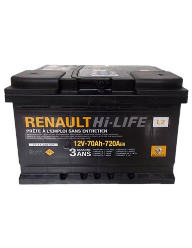 RENAULT ACUMULATOR 70Ah 12V 70Ah 720A - Borna Normala (dreapta +)