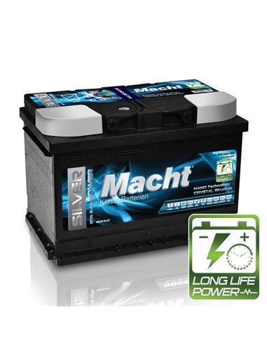 MACHT SILVER POWER 12V 70Ah 700A - Borna Normala (dreapta +)