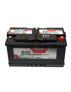 QWP Ultra Power START-STOP AGM 12V 60Ah 660A - Borna Normala (dreapta +)
