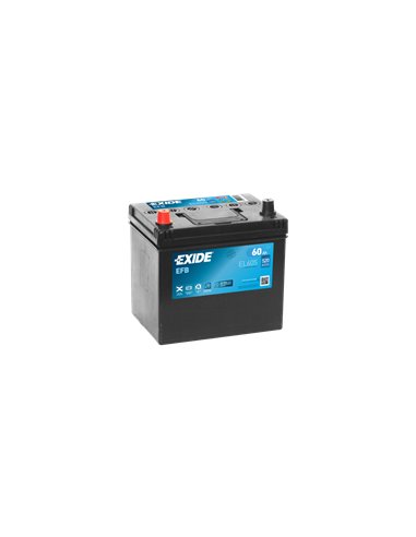 EXIDE EFB 12V 60Ah 520A - Borna Inversa (stanga +)