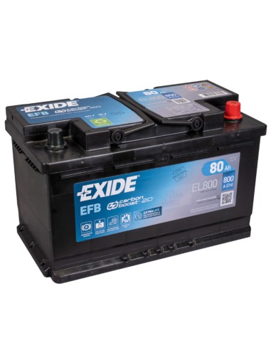 EXIDE EFB START-STOP 12V 80Ah 720A - Borna Normala (dreapta +)