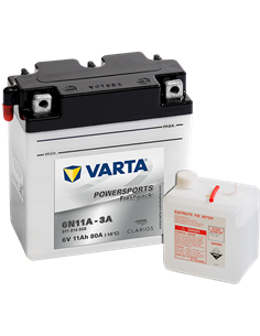 VARTA POWERSPORTS Freshpack 6V 11Ah 80A - Borna Normala (dreapta +)