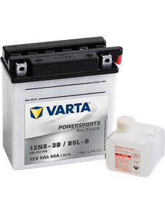 VARTA POWERSPORTS Freshpack 12V 5Ah 60A - Borna Normala (dreapta +)