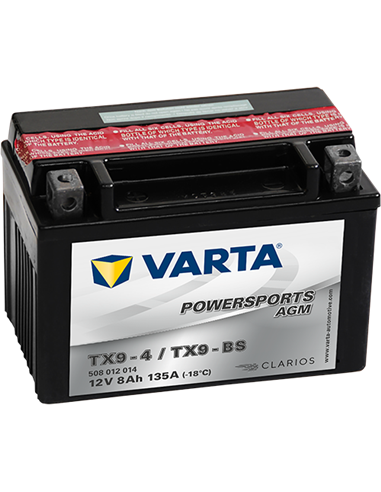 VARTA POWERSPORTS AGM 12V 8Ah 135A - Borna Inversa (stanga +)