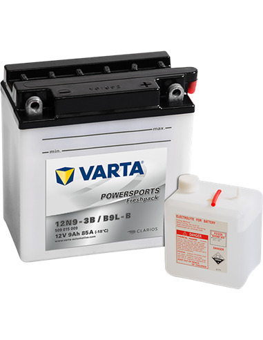 VARTA POWERSPORTS Freshpack 12V 9Ah 85A - Borna Normala (dreapta +)