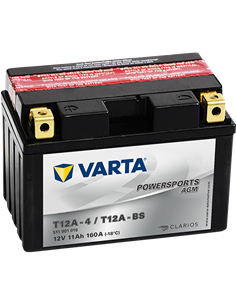 VARTA POWERSPORTS AGM 12V 11Ah 160A - Borna Inversa (stanga +)
