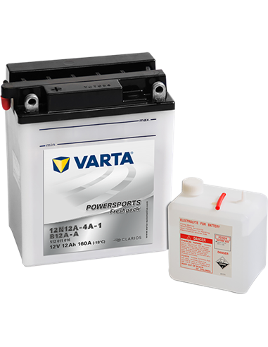 VARTA POWERSPORTS Freshpack 12V 12Ah 160A - Borna Inversa (stanga +)
