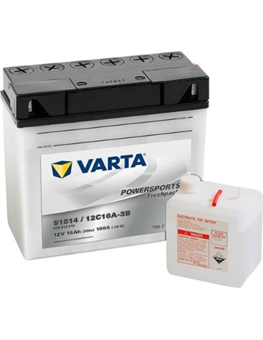 VARTA POWERSPORTS Freshpack 12V 18Ah 100A - Borna Normala (dreapta +)
