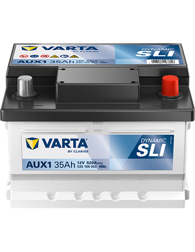 VARTA DYNAMIC AUX 12V 35Ah 520A - Borna Normala (dreapta +)