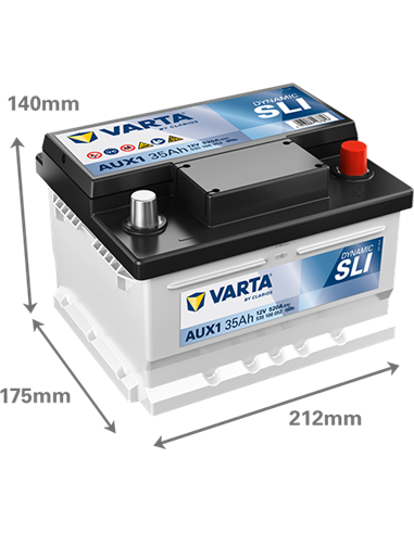 VARTA DYNAMIC AUX 12V 35Ah 520A - Borna Normala (dreapta +)