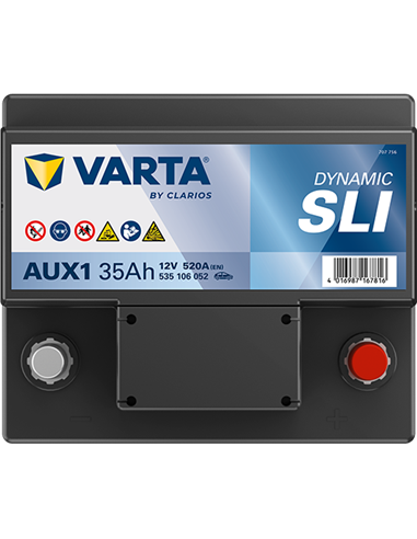 VARTA DYNAMIC AUX 12V 35Ah 520A - Borna Normala (dreapta +)