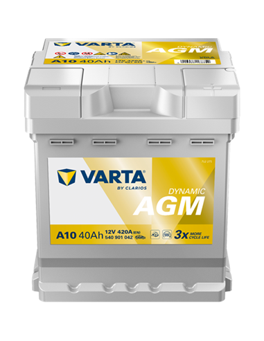 VARTA DYNAMIC AGM A10 12V 40Ah 420A - Borna Normala (dreapta +)