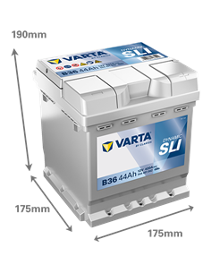 VARTA DYNAMIC SLI B36 12V 44Ah 420A - Borna Normala (dreapta +) 2