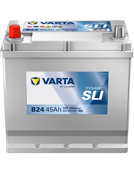 VARTA DYNAMIC SLI B24 12V 45Ah 300A - Borna Inversa (stanga +)